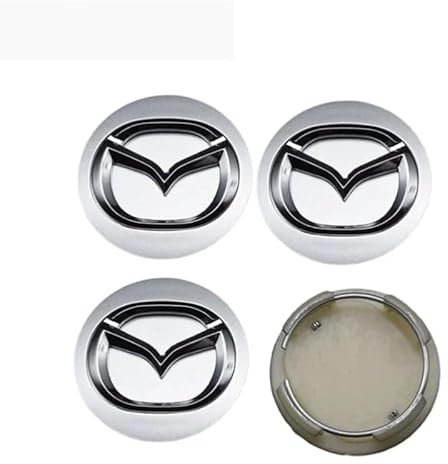 4 Stück Radnabenkappen für Mazda MX-5 Miata 1999-2005 2006-2015 2016-2025, Radnabenkappen Felgendeckel Nabenkappen Langlebig Stabil Stark Wasserdicht Staubdicht,52MM-F
