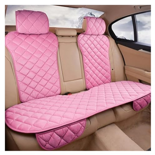 Coprisedili Auto Coprisedile Rosa Per Auto Per Donna Caldo Invernale In Peluche Cuscino Per Sedile Antiscivolo Universale Per SUV E Berlina Coprisedile Auto(Rear Light Pink 1pc)