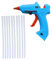 OSALADI USB Rechargeable Hot Melt Glue Shooter Tool with Scald Design Glue Sticks Included for DIY Handcraft Projects Home Repairs and Creative Crafting