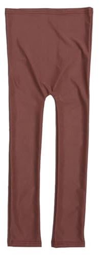 Heatless Curling Rod Stirnband Leggings elastisch reduzieren Spliss Haar Styling Tool Schlaf (Braun)