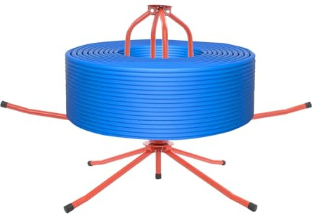 Avvolgitubo per riscaldamento a pavimento, capacità di carico 150 kg, pieghevole, per tubi da 8 a 32 mm, con borsa per il trasporto, per cantieri, decorazione interna