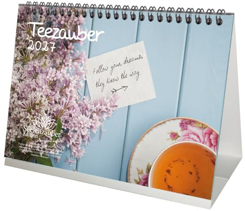 Teezauber DIN A5 Tischkalender für 2027 Tee - Seelenzauber