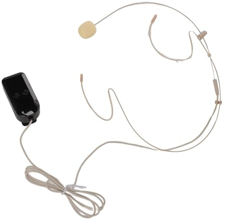 Set di Microfoni Wireless Montati Sulla Testa Design Versatile e Confortevole per Applicazioni Didattiche e Dal Utilizzo per 6 Ore