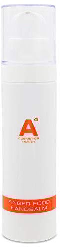 A4 - FINGER FOOD Hand Balm | Anti-Aging Handcreme | Handpflege auf Basis natürlicher Öle, Intensivpflege schützt trockene Hände, reduziert Falten (50ml)