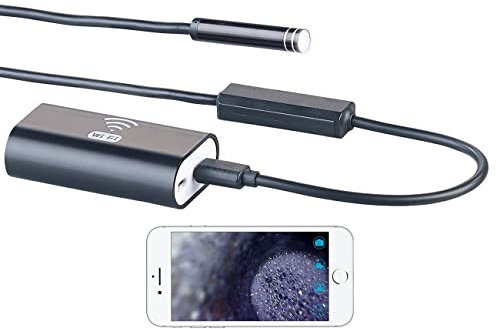 Somikon Endoskop iPhone: WiFi-HD-Endoskop-Kamera für iOS- und Android-Mobilgeräte, 5 m (Kamera für iPhone, Endoskopkamera, Unterwasser)