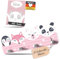Kindsblick® Tierträume Kindergarderobe in Rosa inkl. niedlichem A4 Poster - Garderobe Kinder Edition mit 4 Haken - Wunderschöne Kinder Garderoben Deko - Kinder Garderobe Maße (38 x 15 x 1 cm)
