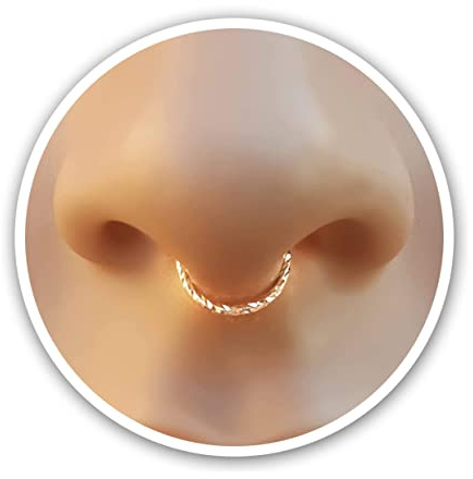 20 G Septum Ring - Silber Septum Schmuck - Septum Piercings - 20 Gauge Septum Ring