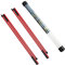 Rhino Valley Indicateur de Direction de Bâton, Lot de 2 Bâtons d'Entraînement de Swing de Golf, Bâtons d'Alignement de Golf en Fibre de Verre avec Un Tube de Rangement Aide Vous à Entraîner, Rouge