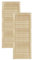 DecoMeister Lamellentüren aus Holz Massivholz Lamellentür Holztür Schranktür mit offenen Lamellen für Kleiderschrank Möbelfronten 394x993 mm 2-er Pack