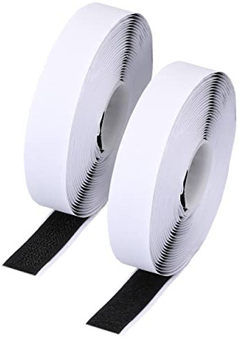 mumbi Klettband selbstklebend, Klett bestehend aus Haken und Flausch, Klettverschluss extra stark, 16mm x 5 Meter, Schwarz