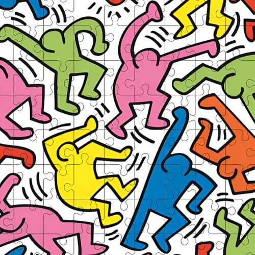Vilac VIL9225 American Keith Haring Puzzle, 1000 Teile, Mehrfarbig
