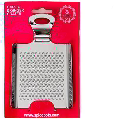 Spice Pots Garlic and Ginger Grater - Stainless Steel Curry Cooking Grater