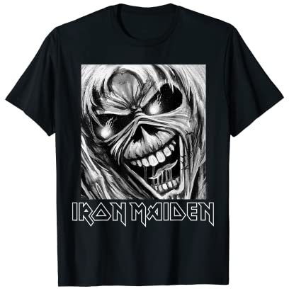 Iron Maiden - Boxed Face Eddie Number of the Beast T-Shirt