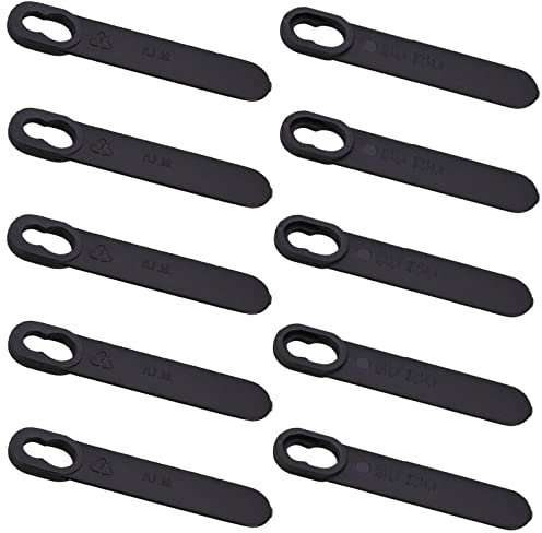 Masterpart 10 Pack ALM BD130 Plastic Lawnmower Blades compatible with Black & Decker GR120 GR120C