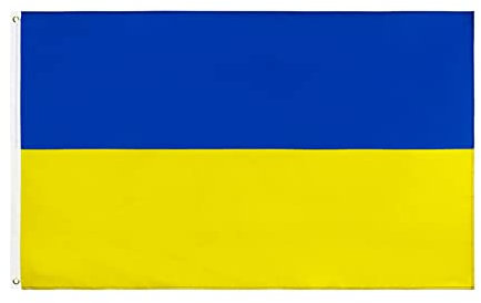 HIMS Ukraine Flagge - Polyester Länderbanner Ukrainische Nationalflagge