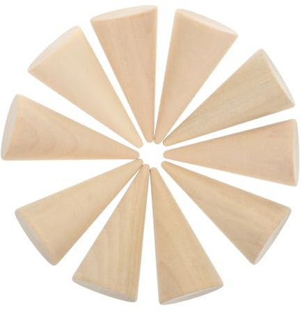 Milisten 10stücke Holz Unlackiert Bastelzubehör Für Kreative Projekte Für Schmuckdisplay Und Dekoration Für Malen Verzieren Und Kreative Ideen
