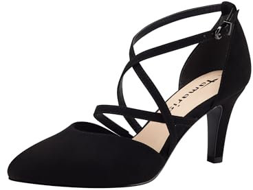 Tamaris Damen Riemchen Pumps, Frauen Absatzschuhe,TOUCHit-Fußbett,high Heels,hochhackige Schuhe,stoeckelschuhe,Ausgehschuhe,Black,40 EU
