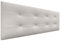 DHOME Kopfteil Capitone gepolstert Kunstleder oder Stoff Acualine 8cm Dicke New Range Farben Bett Kopfteil gepolstert Bettzeug Schlafzimmer (Kunstleder Weiß Knochen, 160x60cm (150/160))