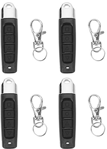 4 STÜCKE garage Fernbedienung für tor Schlüsselanhänger 433 MHz 4 Kanal Elektrische Garagentor Fernbedienung für Automobil