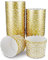 Frau WunderVoll® 25 Muffin Backformen, weiß Gold Ornament/Barock, Durchmesser 6,1 cm/Muffinbackform, Muffinform, Backformen, Backförmchen, Cupcake Formen, Muffin Förmchen Papier