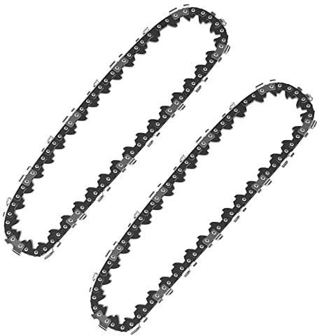 KEAGAR 2PCS - Mini Kettensäge Ersatzkette, 1/4 Pitch 1 mm 28 TG 11 cm Sägeketten Kettensägenkette für 6 Zoll, Mini Kettensäge Zubehörr