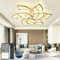 Smart Deckenleuchte, Wohnzimmerlampe Kompatibel Alexa Google Home, led deckenleuchte blume Design, deckenlampe wohnzimmer Mit APP Steuerung, led deckenleuchte dimmbar 9 Köpfe
