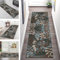 Teppich Läufer Lang Flur Küche rutschfest waschbar Korridor Tepiche Küchenläufer 60X300CM Blumen 3D Teppichläufer Matte Meterware Kücheteppich für Schlafzimmer Wohnzimmer Flurmatten Breit 40-120cm
