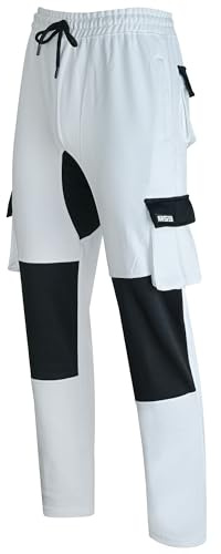 MS9 Mens Painters Fleece Decorators Combat Cargo Work Trousers Pants Joggers H10