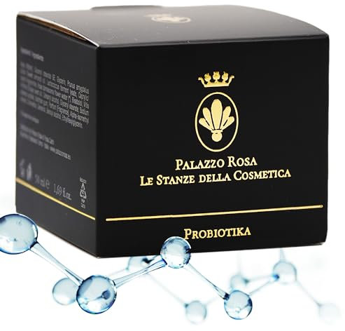 Palazzo Rosa Probiotika Crema Viso Antirughe Idratante per Skincare Donna e Uomo con Probiotici Attivi per Rinnovamento Cellulare Completo – Rimpolpante, Ideale per tutti i tipi di pelle, 50 ML