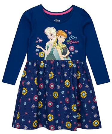 Disney Frozen Dress | Skater Girls' Dresses | Girls Princess Dress | Multicolour 9-10 Years Multicoloured