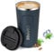 KISUOMAOYI Travel Mugs, Insulated Coffee Cup with Leakproof Lid - Reusable Coffee Cups Travel - Car Coffee Cup - Stainless Steel Thermal Mug for Hot and Cold Coffee Water and Tea (Blue+510ML)