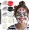 Festicy Maquillaje Profesional I Pintura Cara niños 3 Colores (Negro, Rojo, Blanco) I 20g por Color, Incluye 3 esponjas y 1 Pincel I Maquillaje de Halloween, Carnaval y Body Painting, Vampiro