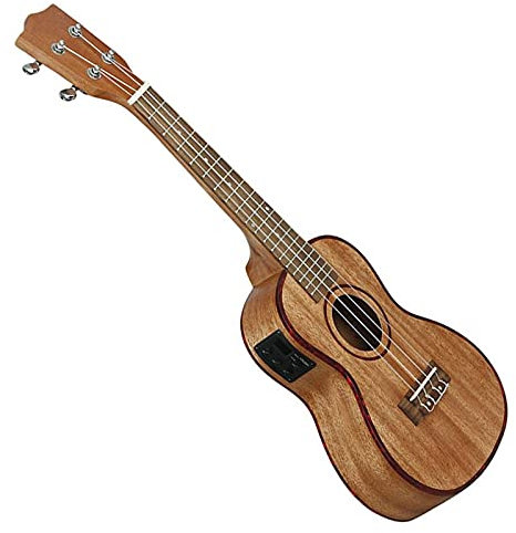 Ukulele Bausatz Konzert-Ukulele 24-Zoll- Elektroakustik Ukulele Abalone Shell 18 Bünde Vier- String Hawaiian- Gitarre Mit Integriertem Equalizer-Pickup (Color : 23 Inch)