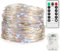 Twinkle Star Multi Coloured Fairy Lights Battery Operated, 30m 300 LED RGB Copper Wire String Lights with Remote/Timer/8 Modes, Waterproof Indoor Outdoor Christmas Lights for Xmas Decorations