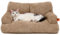 MEWOOFUN groß Katzenbett kleines Hundesofa Flauschig und waschbar Katzensofa Hundebett für Katzen, weich Katzenbett katzencouch mit Rutschfester Unterseite, Khaki 66x48cm