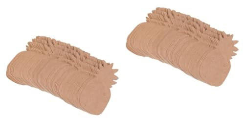 HOODANCOS 400pcs Blank Kraft Paper Earring Display Cards Earring Holders for Jewelry Showcase