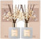 COCORRÍNA Raumduft Reed Diffuser mit 8 Duftstäbchen 200ml, Clean Linen, 2 Pack, Natürlich, Langanhaltend, Home Duft für Badezimmer Regal Dekoration