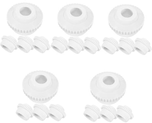 Supvox 5 Sätze Pool-massagedüsen Poolschwimmkörper Für Erwachsene Oberirdischer Pool-getränkehalter Poolgetränk Schwimmt Schwimmbecken Planschbecken Poolpumpe Spa Plastik Weiß 4 Stück * 5