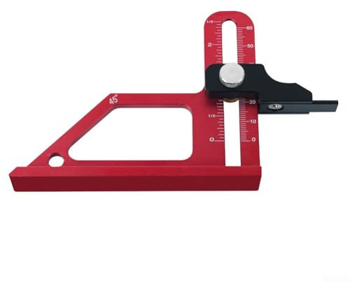 Adjustable Depth Gauge Tool for Router Bits and Table Saw Blades Precise Height Adjustment and Cutting Depth Measurement