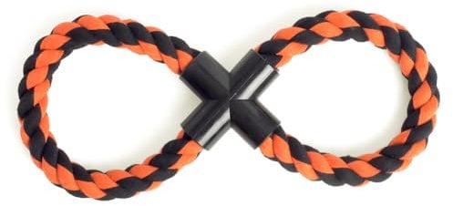 ASPIRE UK Figure of 8 Rope Dog Toy Durable Chew Toy for Pets Strong Knot Design for Tug of War Interactive Play and Training Ideal for Small, Medium and Large Dogs