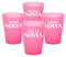 OH YEAH - 4 Vasos Cubata Ancho Plástico Reutilizables Rosa - 480 cc - Vasos Despedida de Soltera - Vasos Novia y Amigas - Vasos Reciclables - Team Bride - PERSONALIZADO