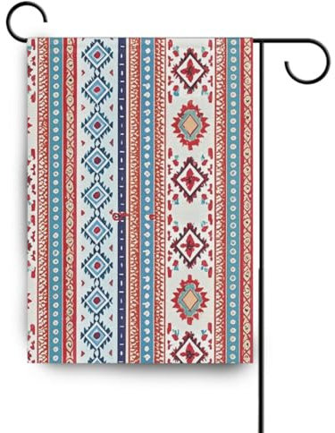 Boho-Flaggen, Vintage-Textur, Winter-Outdoor-Flaggen, Banner für Gartendekoration, 71,1 x 101,6 cm, doppelseitig