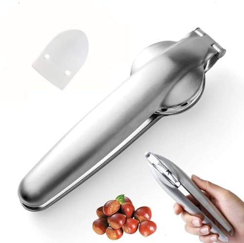 Castagno Clip, Castagne Schiaccianoci in Acciaio Inox, Pinza Castagne, Castagna Opener, Apri Castagne Taglia, Taglia Castagne, Multifunzione Taglio della Castagna, per Castagne Utensili Cucina