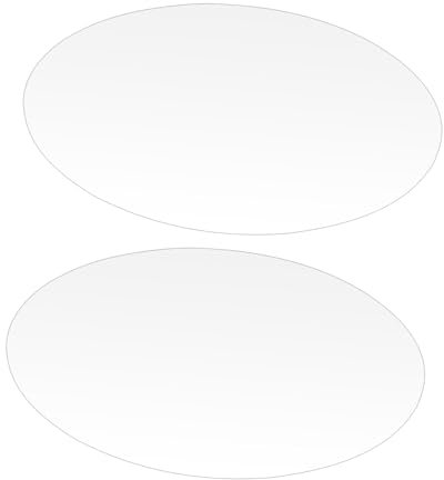 Gatuida 2 Piezas Espejos Adhesivos Ovalados para Decoración de Pared Espejos de Acrílico Autoadhesivos para Dormitorio y Baño Diseño Moderno y Ecológico