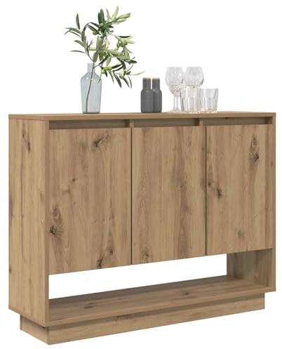 vidaXL Sideboard Artisan Oak 97 x 29 x 75 cm Engineered Wood