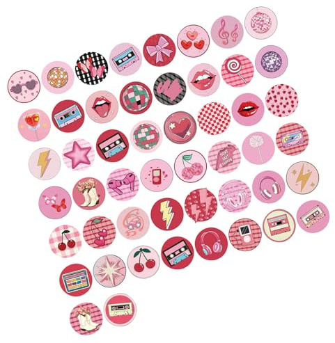Cartoon Cherries Stickers 50PCS Reusable Decals for Journals Electronics Cases Room Decor Projects PVC Stickers