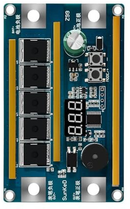 Adjustable 99 Gears 12V Spots Welder 1500A Current Adjustable Digital Display Control Board for 18650 Battery Assembly Aluminum Spots Welder Needle Set