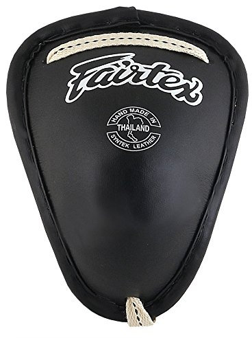 Fairtex GC2 Muay Thai Stahl Cups Tiefschutz MMA Ausrüstung Muay Thai Tasse Stahl Tiefschutz Thai Boxing , schwarz Größe L
