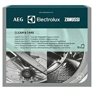 DECALCIFICANTE DISINCROSTANTE PER LAVASTOVIGLIE E LAVATRICE ELECTROLUX 2 CONFEZIONI 24 BUSTINE