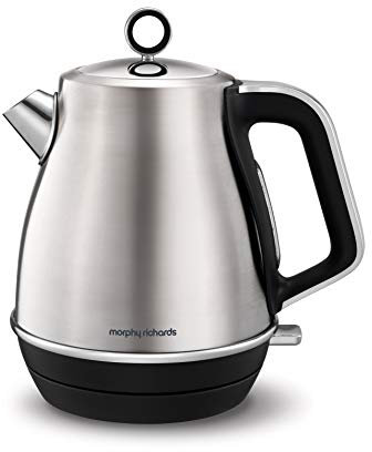 Morphy Richards 104406EE Evoke Wasserkocher Jug 2.2 KW gebürstet, Metall Edelstahl